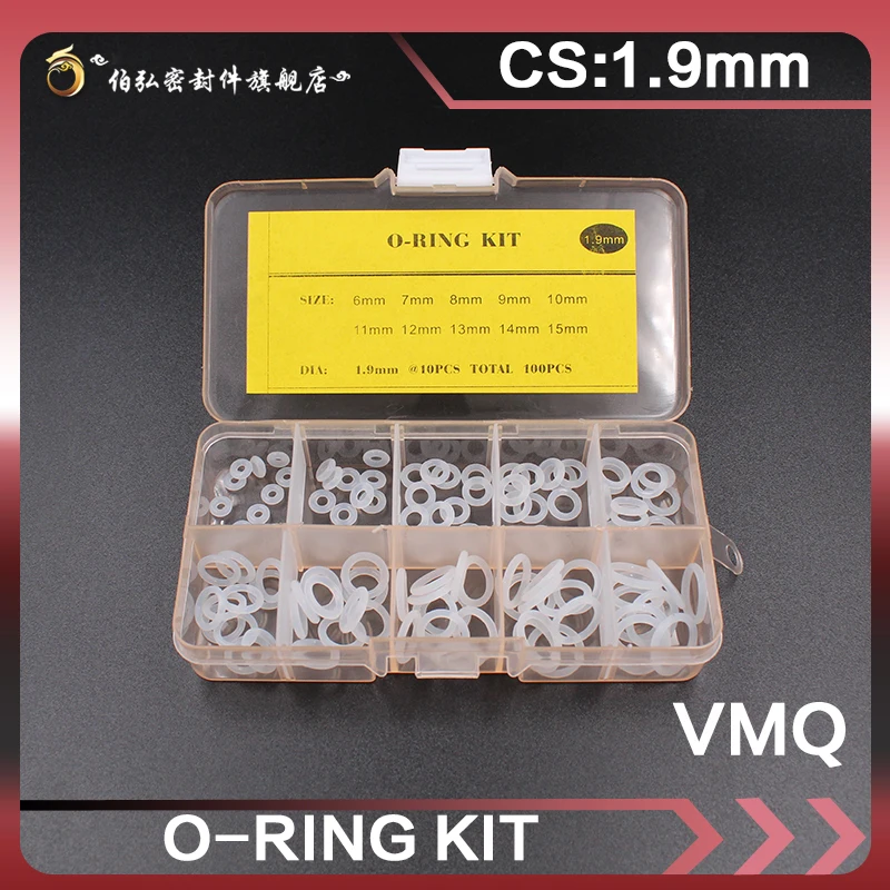 Уплотнительные кольца из силиконовой резины толщиной 1 9 мм белое Силиконовое