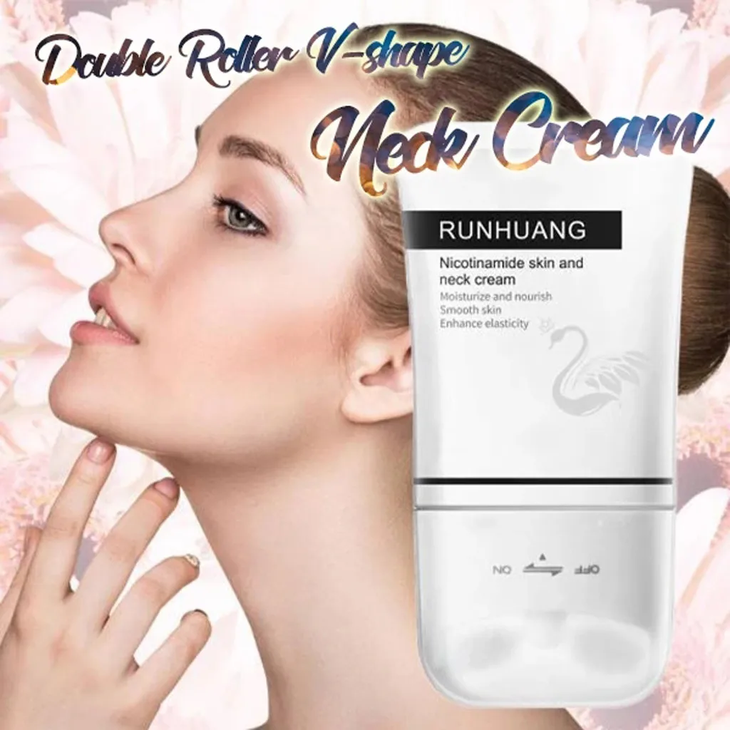 Двойной роликовый V образный Крем Для шеи массажер против морщин Укрепляющий