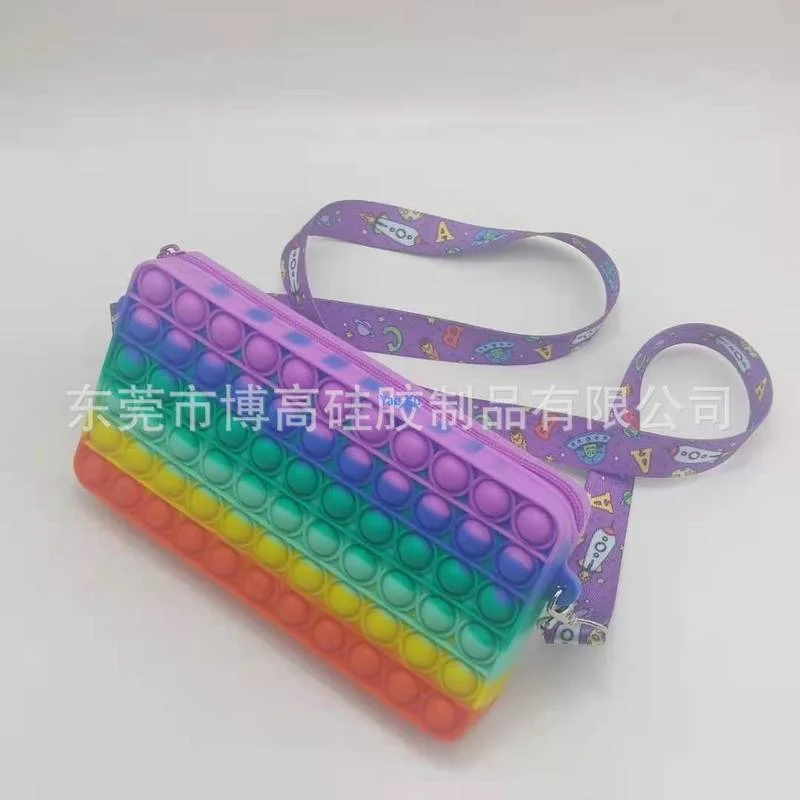 New Style Shoulder Bag Shoulder Bag Cross-shoulder Bag Silica Gel Purse Desktop Educational Decompression Toy