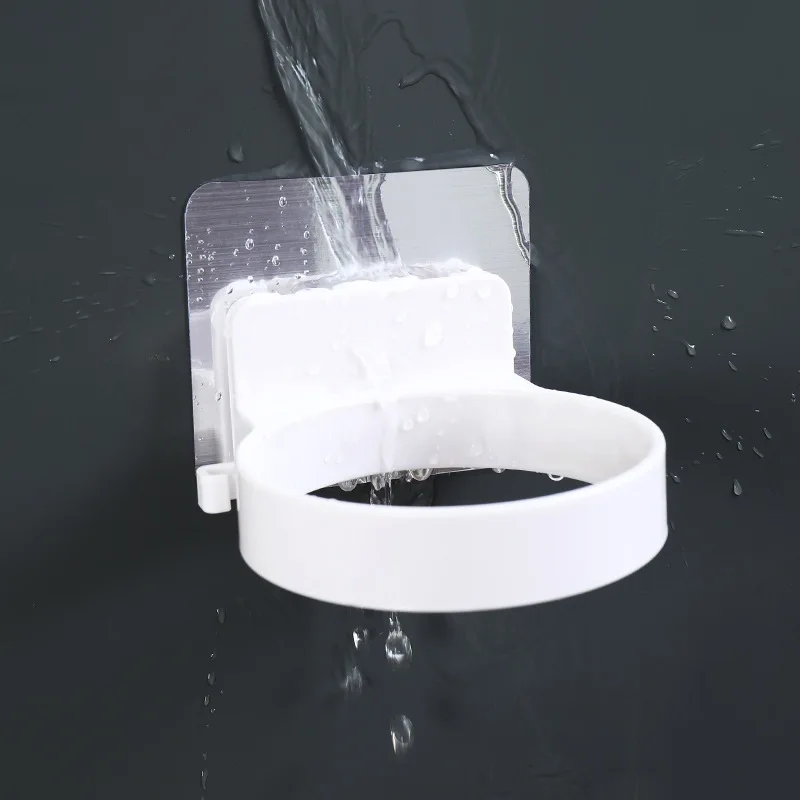 

Nail-free Self-adhesive Spiral Hairdryer Bracket Bathroom Strong Hair Dryer Rack Blower Organizer Wall Mounted Hairdryer Shelves