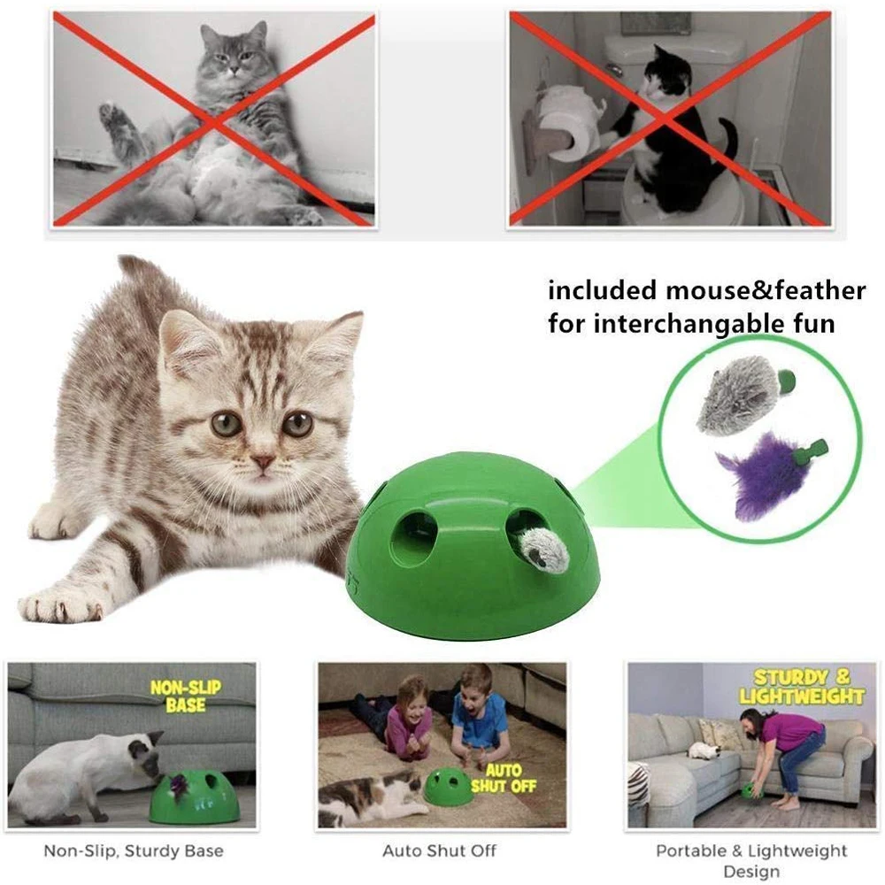 Поп игра игрушка для кошек электрическая НЛО Когтеточка умная случайная