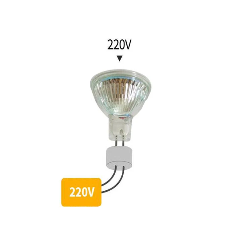 220 В Mr11 светодиодные прожекторы мини лампы SMD 3014 точечные светильники стеклянная