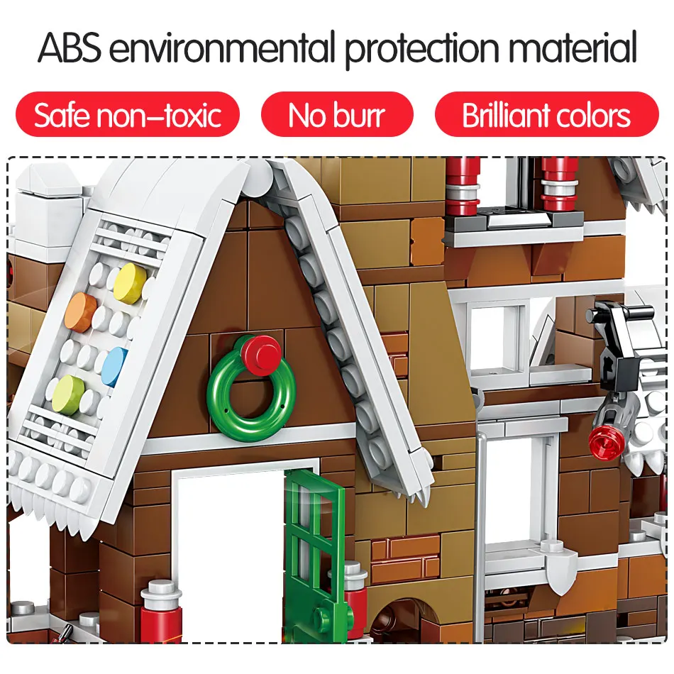 785 шт. Детский конструктор Зимняя деревня | Игрушки и хобби