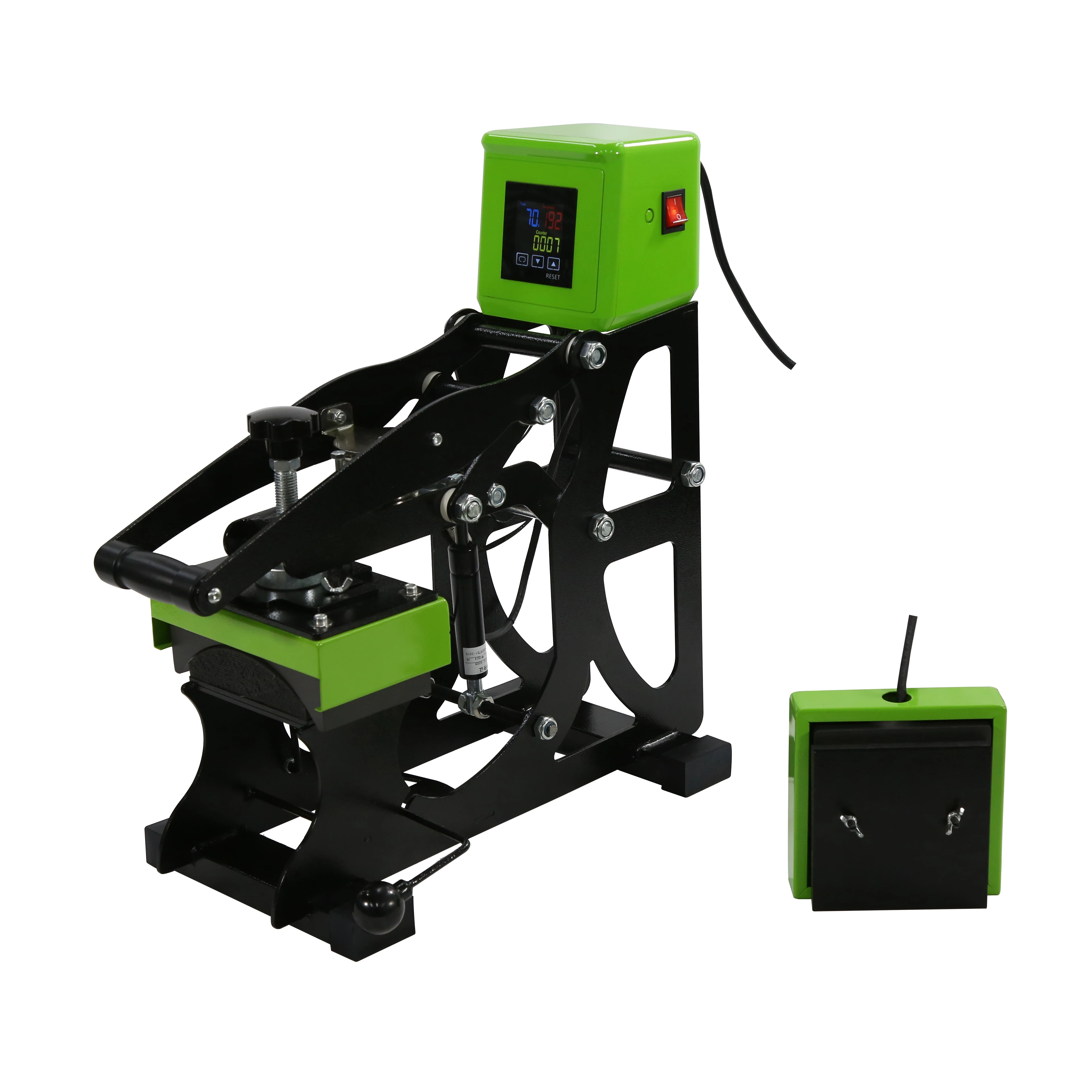 2 в 1 полуавтоматический комбинированный термопресс для печати на футболках и