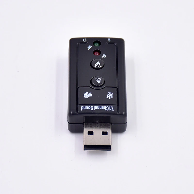 Внешняя звуковая карта USB адаптер для 3D аудио 7 1 каналов профессиональная