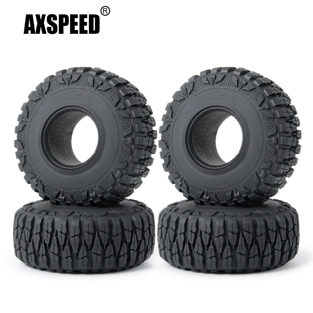 AXSPEED 1.9inch 112mm * 45mm Rubber Off-Road Wheel Tires Tyres for Axial SCX10 D90 CC01 1/10 RC Crawler Car