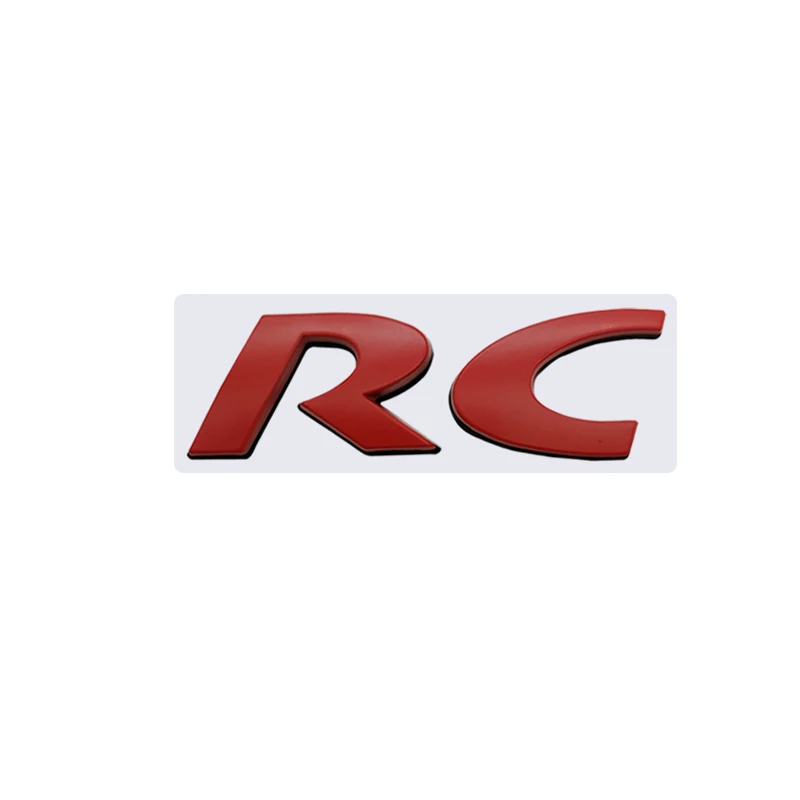 3d Металлическая Автомобильная наклейка с эмблемой RC на задний багажник для Peugeot