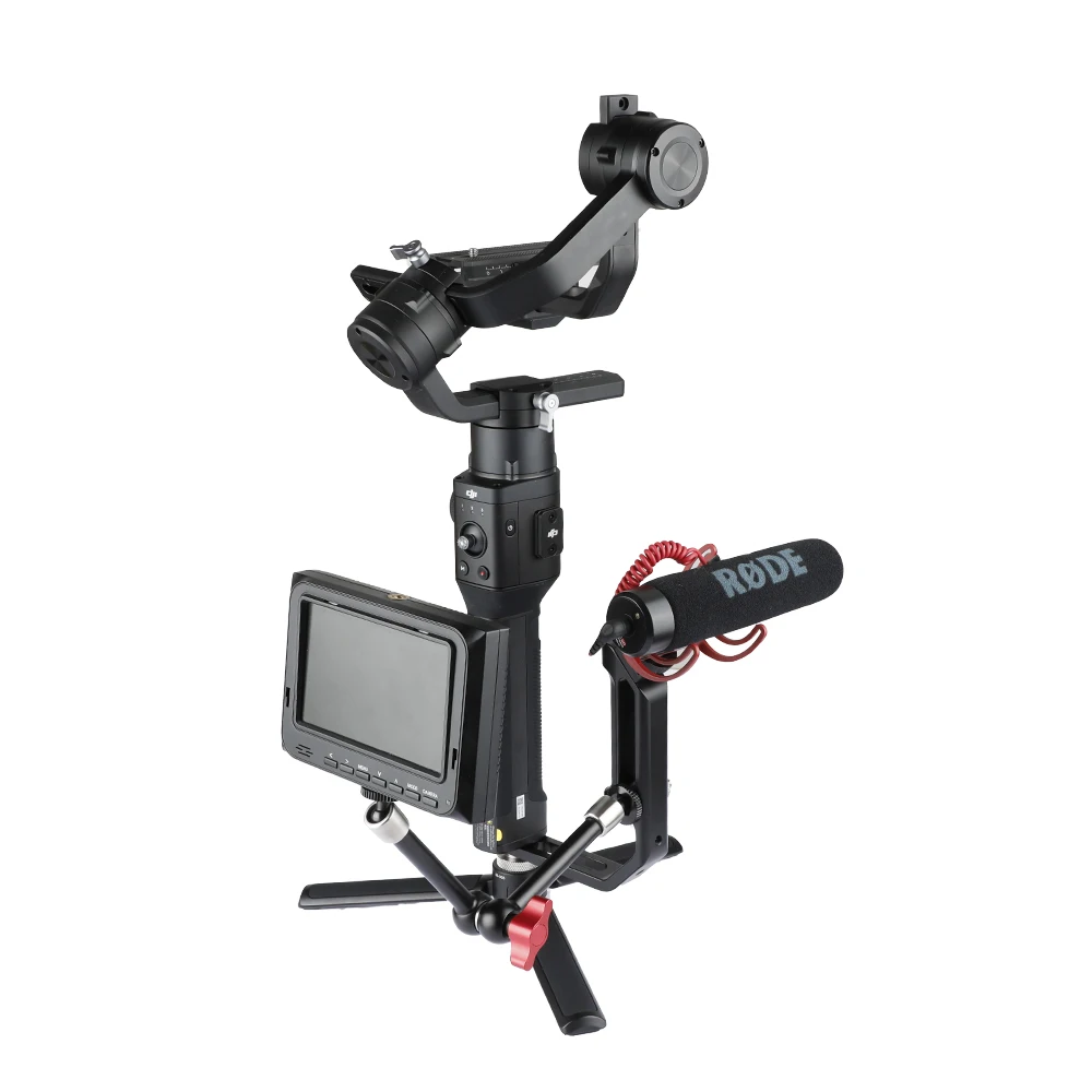 Kayulin удлинитель кронштейн L ручка с холодным башмаком крепления для DJI Ronin S SC Zhiyun
