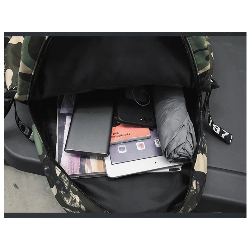 

Camouflage Cool Backpacks for Boys Teen School Bag Street Trend Back Pack Men Large Capacity Bagpack Middle High School Backbag