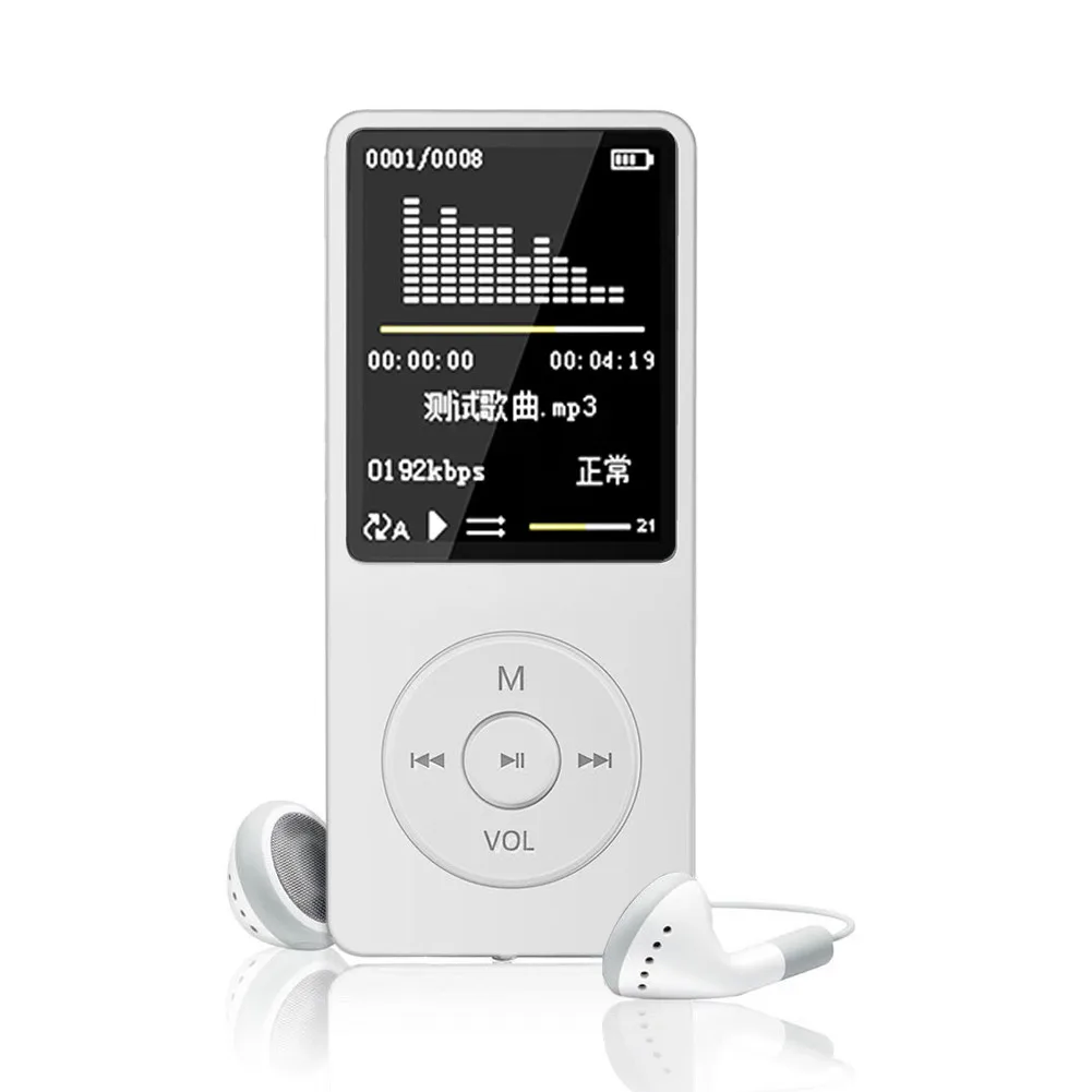 8 ГБ 70 часов воспроизведения MP3 MP4 без потерь Звук Музыкальный плеер FM рекордер TF