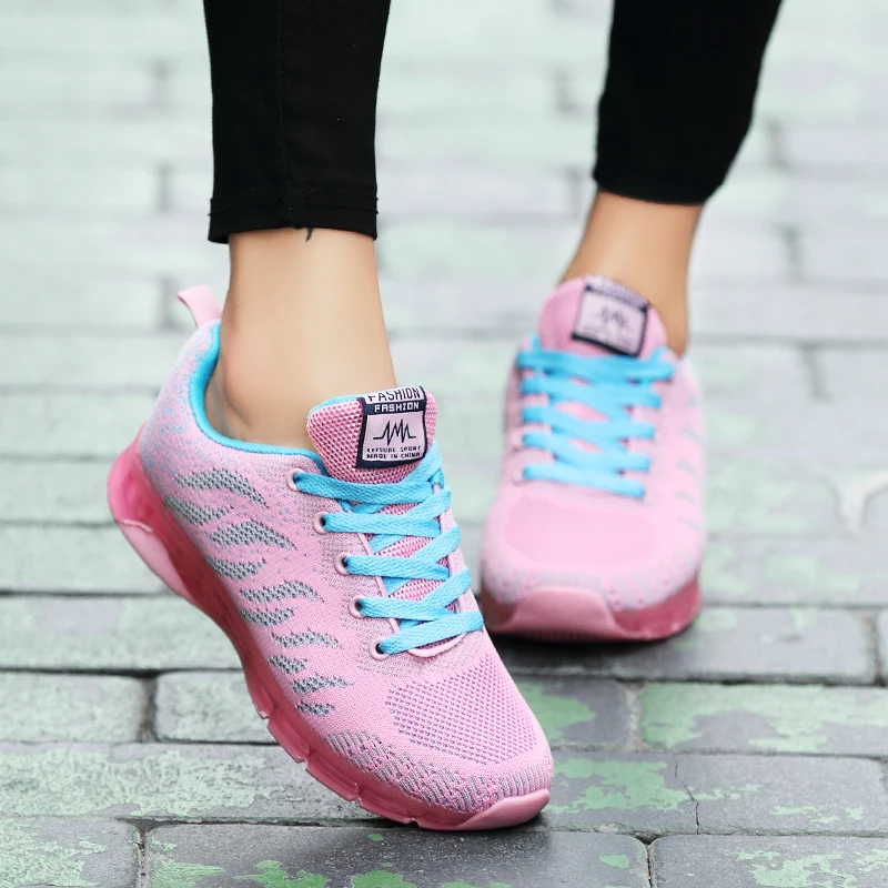 Кроссовки женская дышащая повседневная обувь zapatos de mujer moda 2019 на платформе
