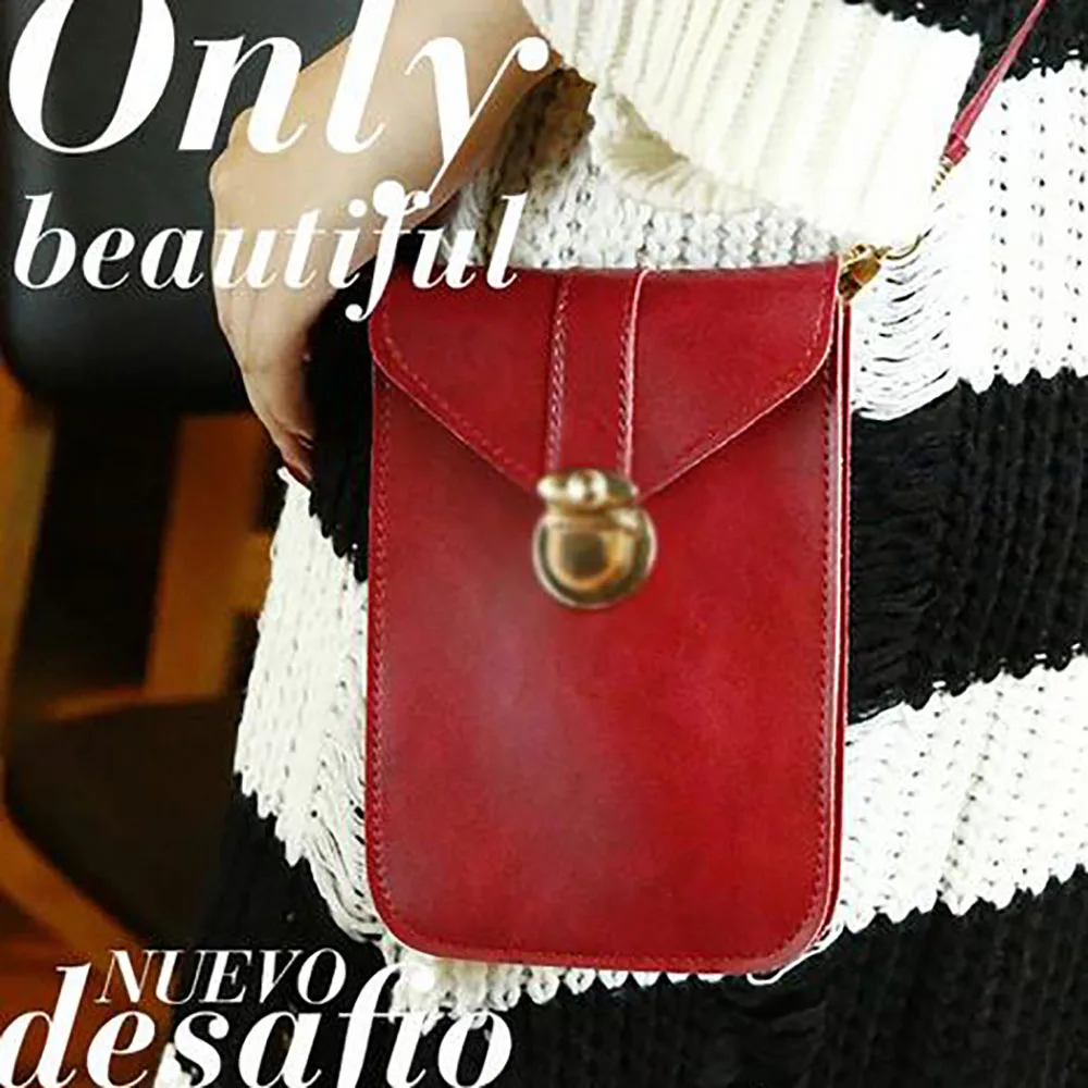 Женский кошелек для сотового телефона с сенсорным экраном прозрачная простая