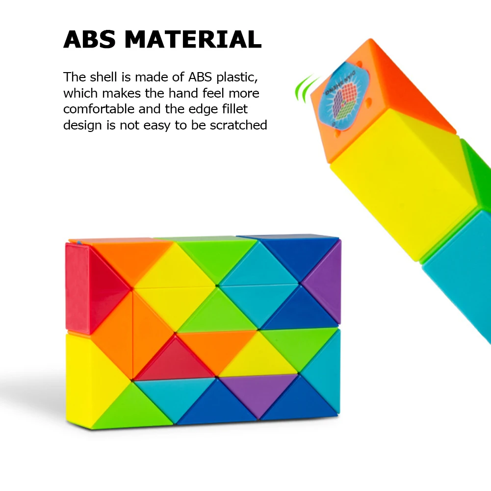 3D Magic Ruler Puzzle Cube Maze Toy Hand Game Case Box Fun Brain Challenge Toys Antistress Twist Snake Folding | Игрушки и хобби