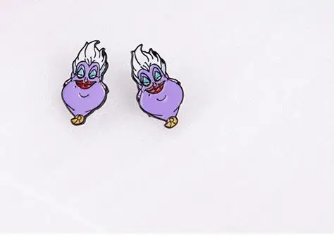 Новинка 1 пара Урсула малефисент Злодеи для женщин Девушка Мода Мультфильм