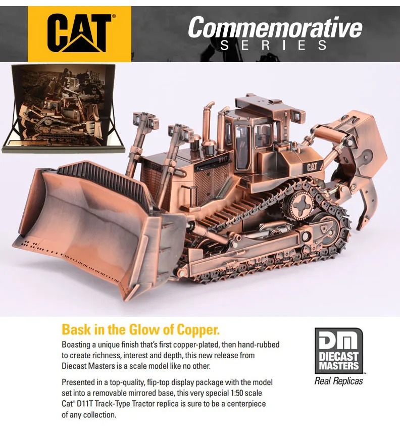 

New DM Caterpillar 1/50 Scale CAT D11T Track-Type Tractor Dozer - Commemorative Series By Diecast Masters for Collection 85517