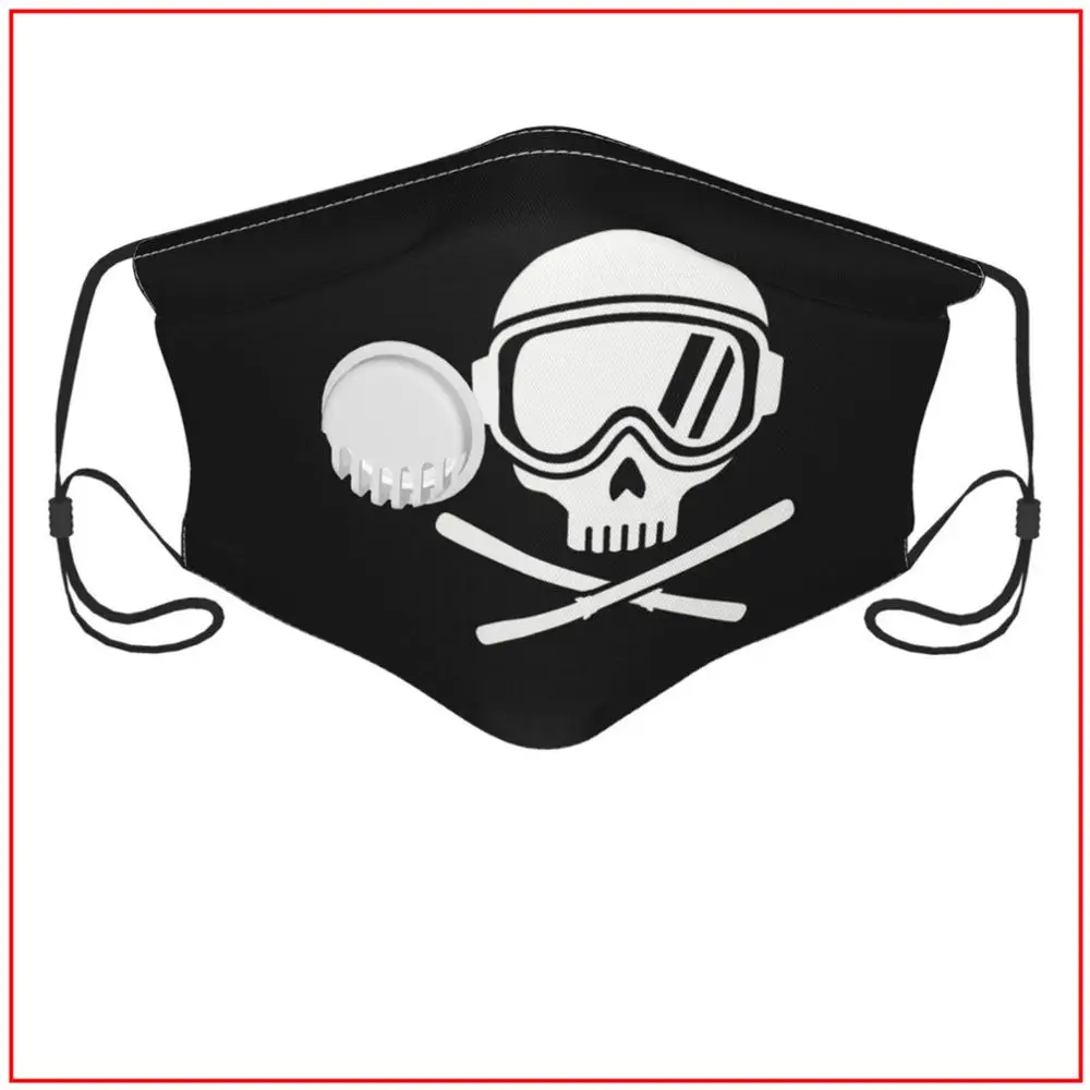 

Ski Skull Kids Men Women Face Mask Funny Fishing Cotton Training Facemasks Adjustable Breathing Snorkel