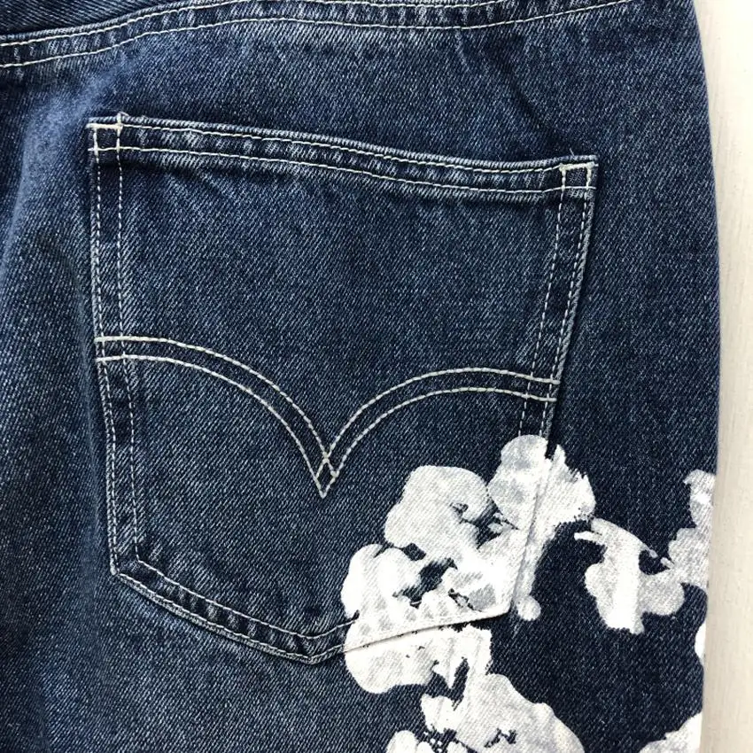 

Damage Loose Adererror Jeans Men Women Streetwear Denim Ader Error Pants Trousers bell bottom jeans men clothing 2020