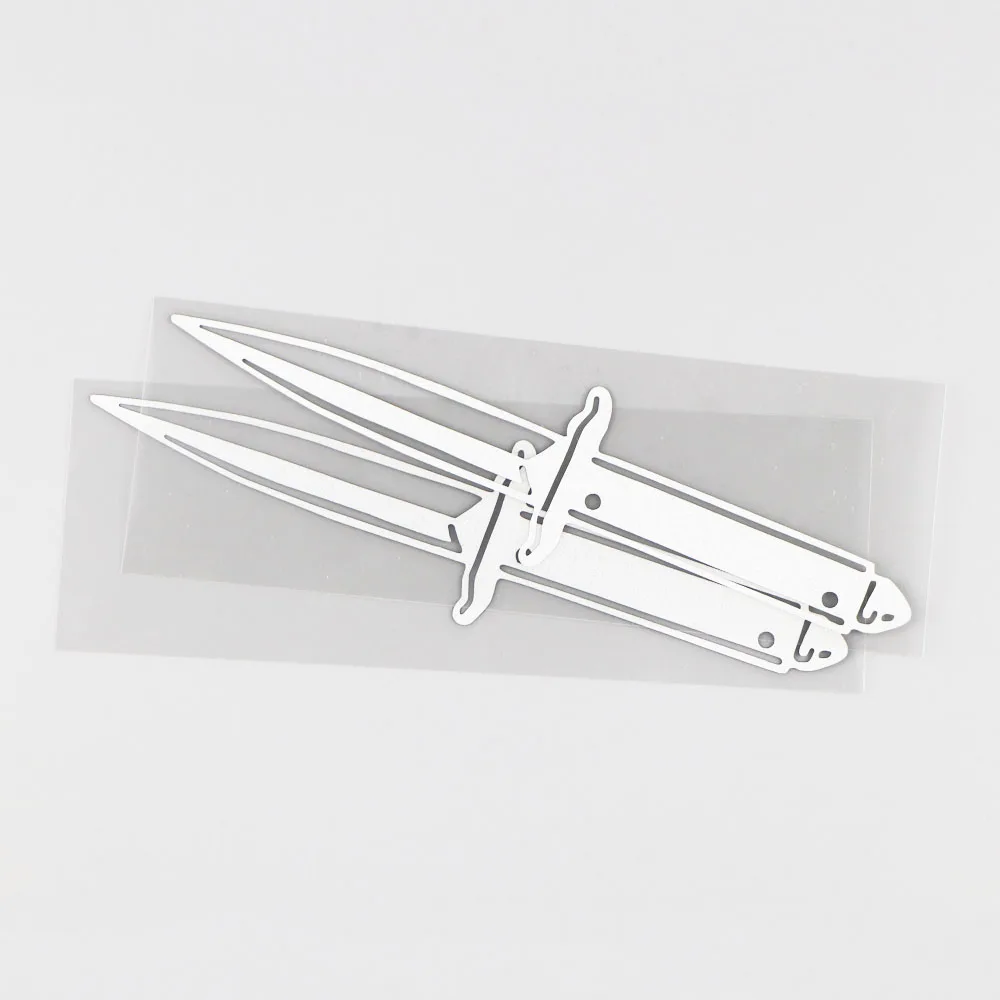 YJZT 4 3 см * 16 1 Автомобильная наклейка с рисунком ножа оружия виниловые наклейки