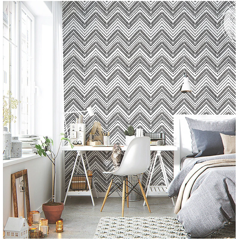 

Обои самоклеящиеся водостойкие и влагостойкие, ПВХ, с геометрическим узором