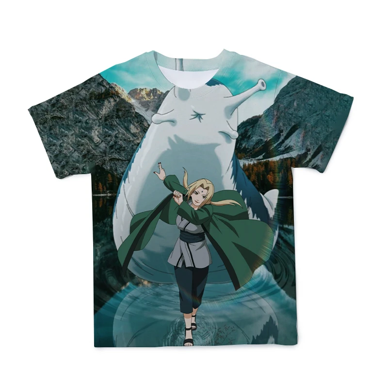 

021 Summer New Style Anime 3D Polyester Men'S Street Wear Casual O-Neck Funny Short-Sleeved T-Shirt