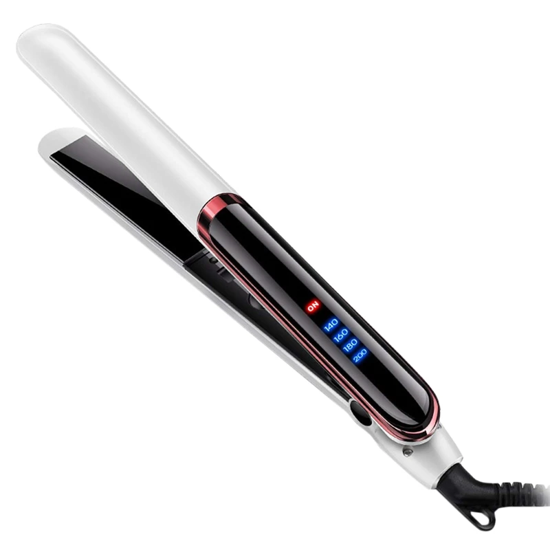 

Hair Straightener For Straight Hair Curly Hair Dry-Wet Dual Purpose Flat Iron Led Digital Straightening (Black)
