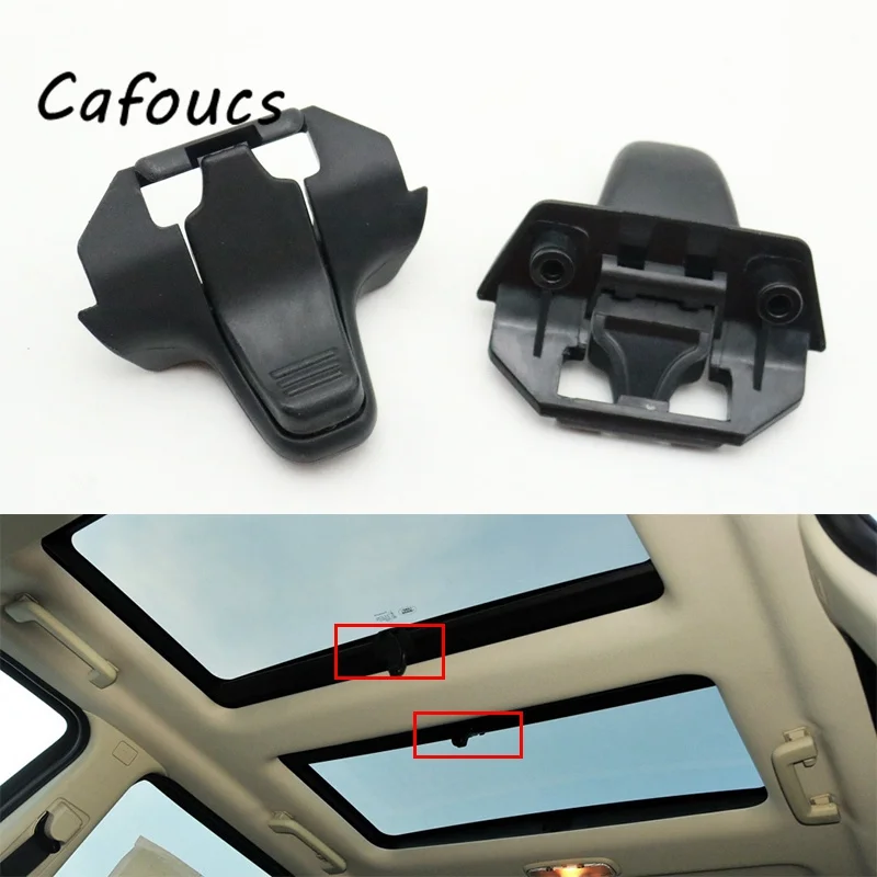 

Cafoucs Car Sunproof Handle Sunshade Net Buckle Lock Clip Roof LR019776 For Land Rover Freelander 2