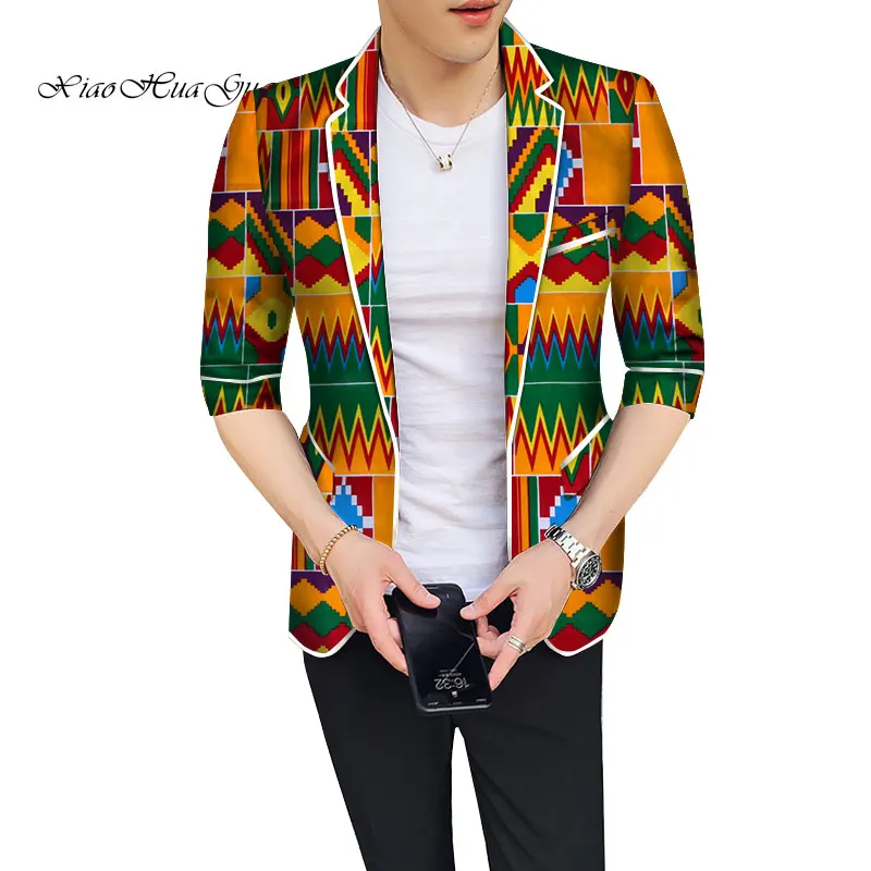 Приталенный мужской повседневный блейзер в африканском стиле одежда для мужчин