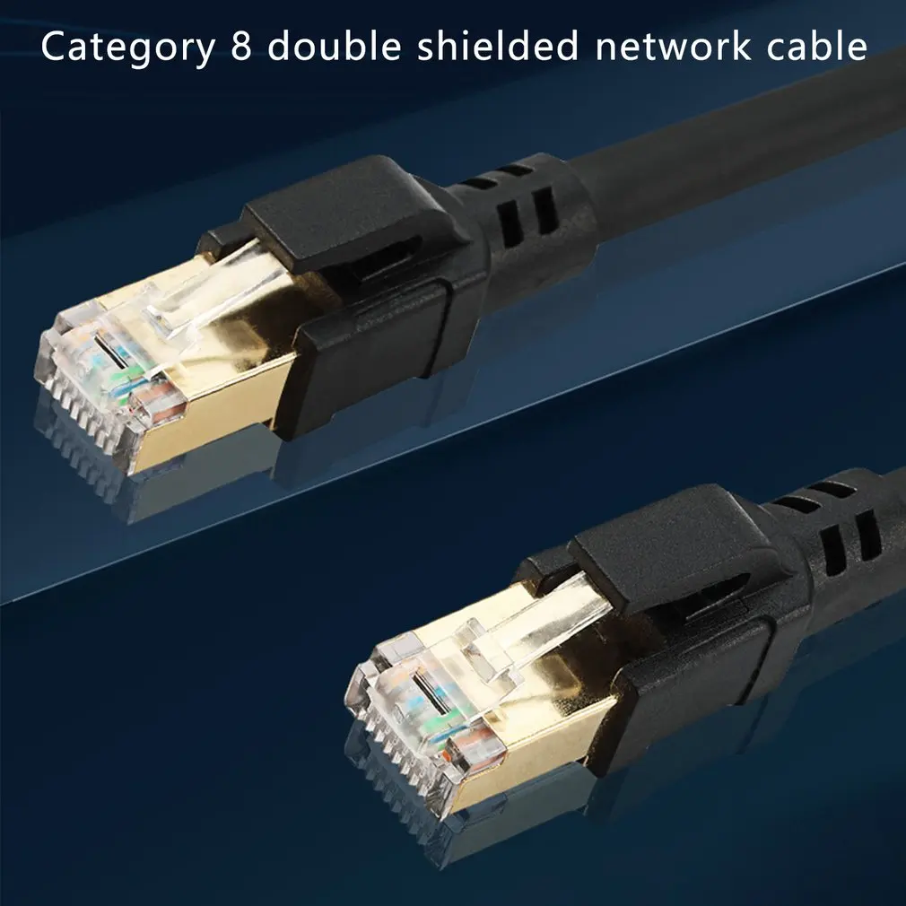 

Ethernet Cable Shielded 26awg Lastest 40gbps Heavy Duty High Speed Lan Network Cable For Router Modem Gaming