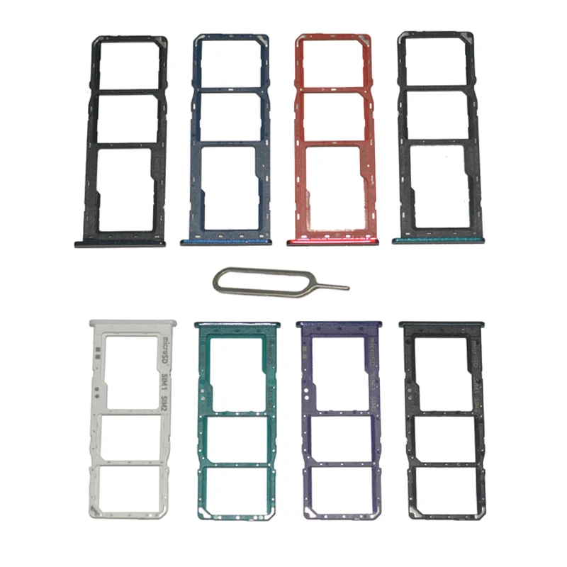 

Phone SIM SD Card Trays For Samsung Galaxy A10s A20s A30s A107F A207F A307F Original Phone SIM Chip Card Slot Holder Drawer Part