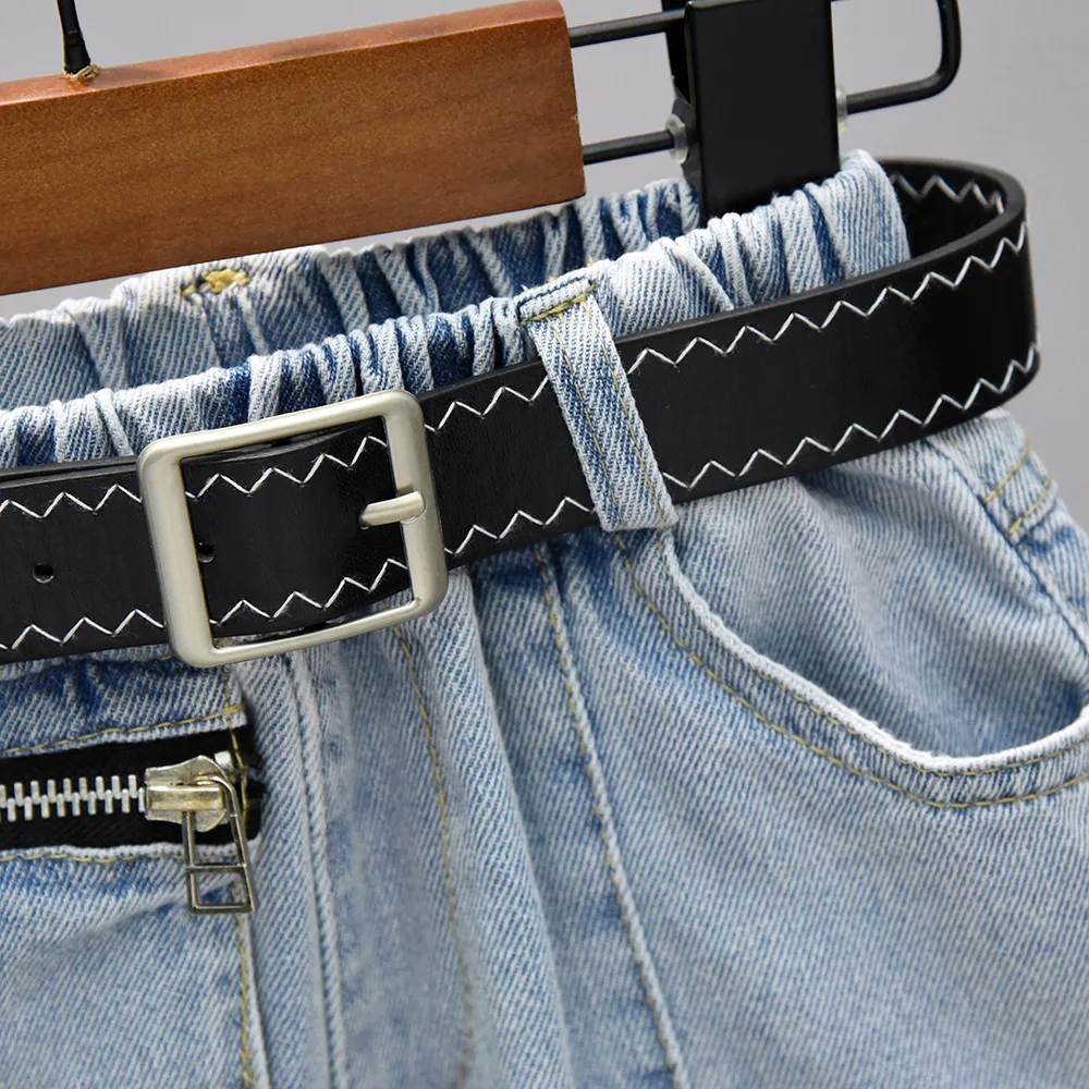 Модный летний комплект для мальчиков мягкий джинсовый комбинезон с карманами