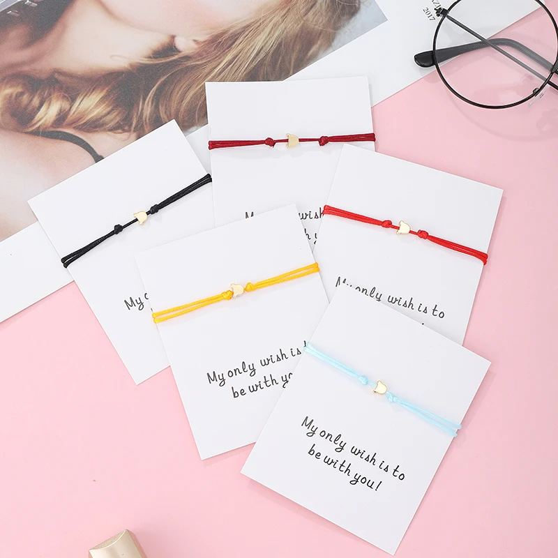 G.YCX 5 шт./компл. многоцветные браслеты с красной нитью милые ручной работы кошкой