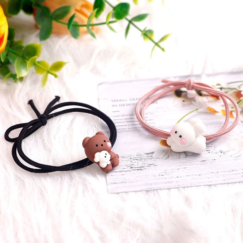 

Creative Cartoon Hug Bear Rabbit Bracelet Cute Cartoon Little Rubber Band Girlfriends Bracelet Hair Rope