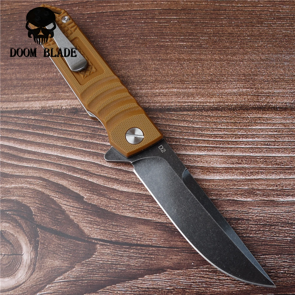 D2 высококачественный складной нож шарикоподшипник быстрооткрывающийся