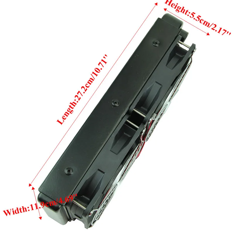 

New Aluminum Thick 60mm G1/4 240mm Computer Desktop Water Cooling 2 Fans Radiator