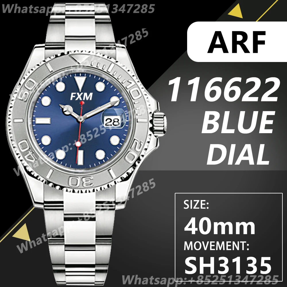 

Часы мужские механические водонепроницаемые 40 мм 116622 ARF SH3135 904L AAA