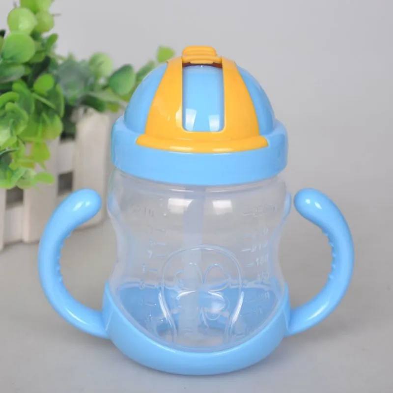 280ml H2 210/260/280/300/320/330/400/420 мл для обучения питью, Бутылки для воды для кормления, для младенцев, стильная футболка с изображением персонажей видеоигр герметичные чашки с ручками - Цвет: 280ml H2