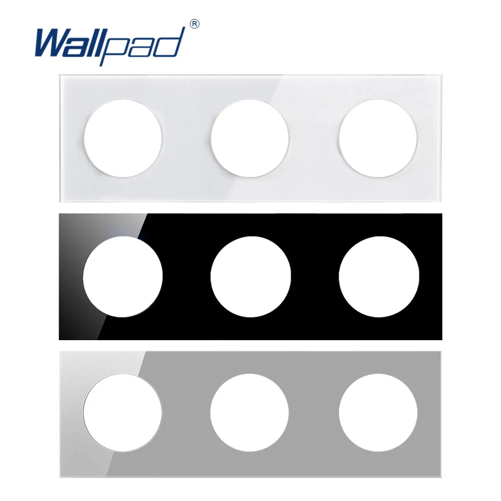 Панель Wallpad из тройного закаленного стекла всего 258*86 мм белая и черная