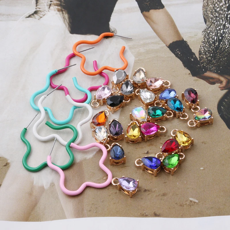 NeeFu WoFu Earrings Y2K Candy Colorful Earring Paint Brinco Ear Oorbellen Multicolor Christmas Charm fashion jewelry wholesale | Украшения