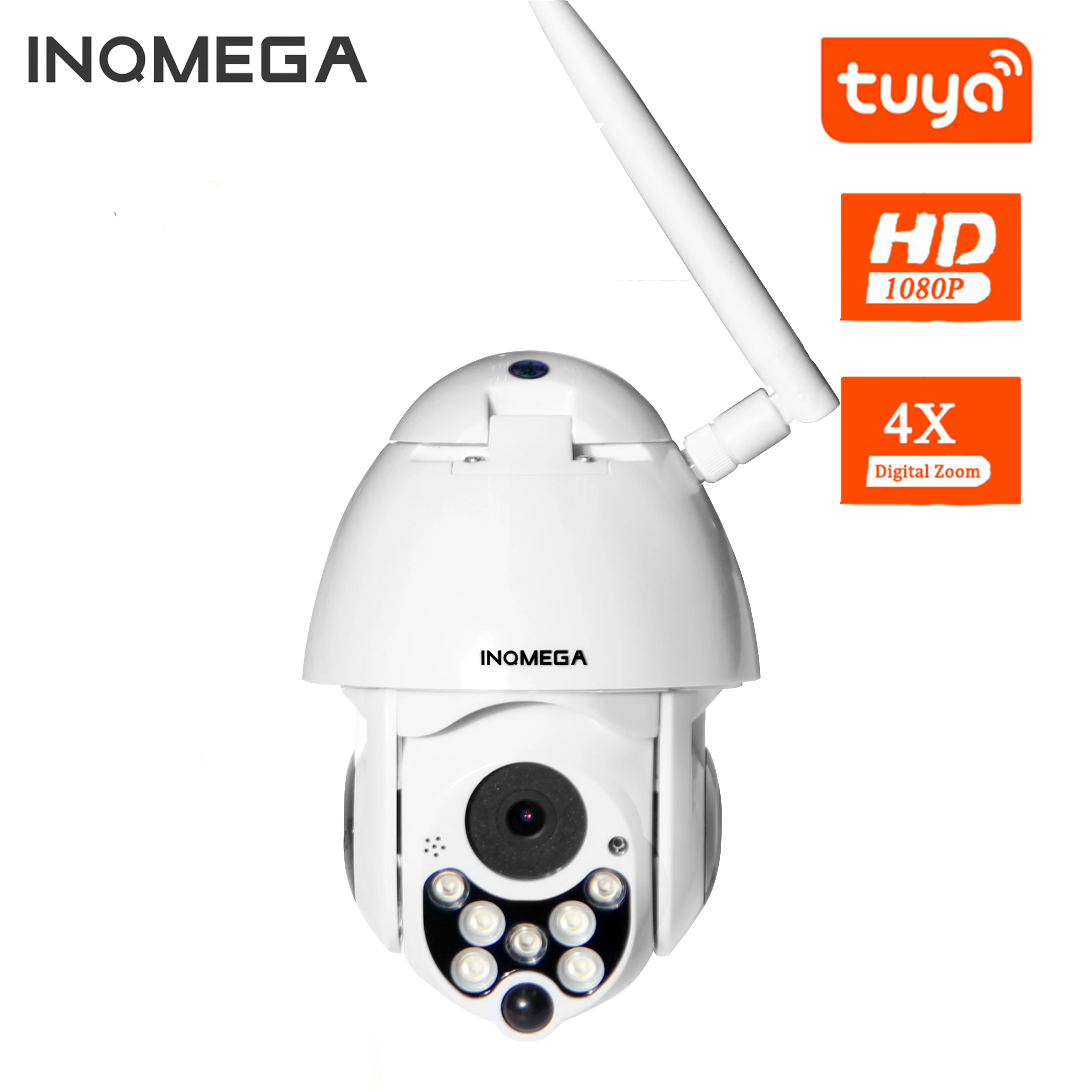 INQMEGA 1080P PTZ IP камера скоростная Купольная Wi Fi беспроводная 2MP видеонаблюдения