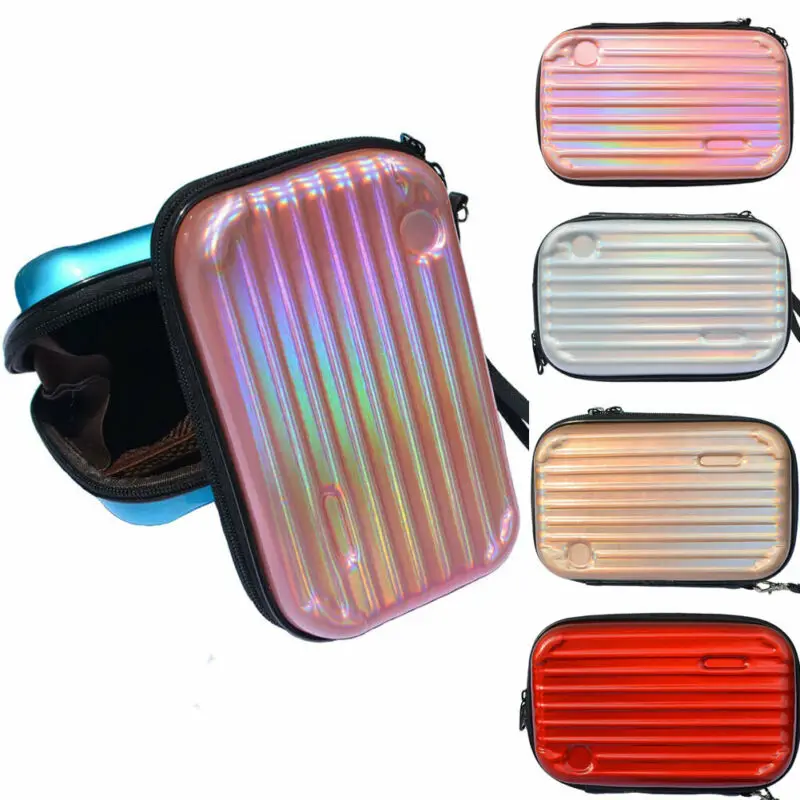 Женская косметическая сумка клатч голографическая косметичка прозрачная в
