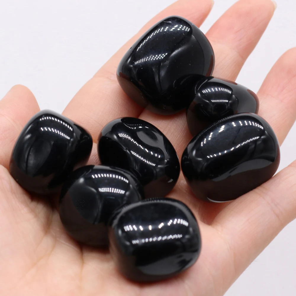 Натуральный полуpreciou каменный орнамент Reiki Восстанавливающий черный агат полированный драгоценный камень DIY ювелирные аксессуары для спальни офиса украшение 1 шт.