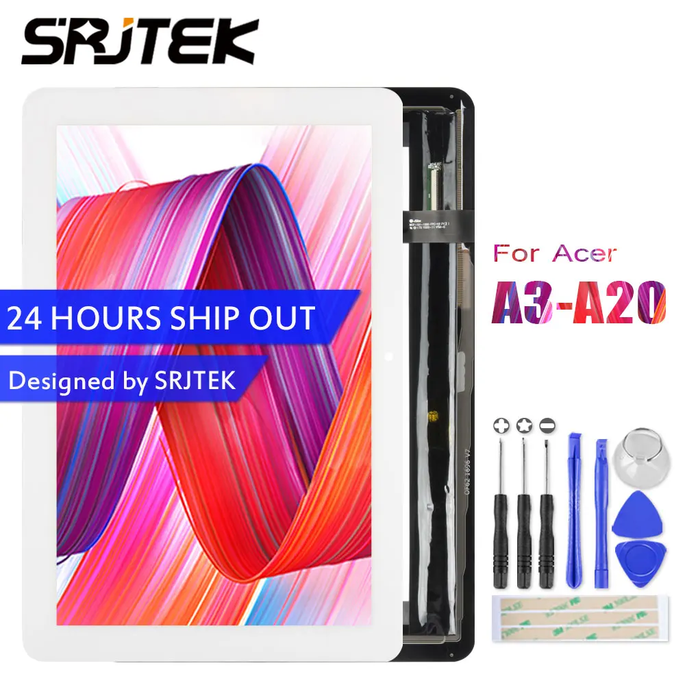Srjek 10 1 &quotНовый Белый для Acer Iconia A3 a20 A20 ЖК экран дисплей сенсорный дигитайзер
