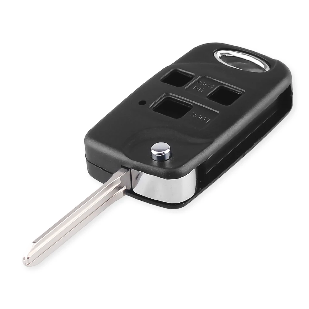KEYYOU откидная оболочка ключа дистанционного управления для Toyota Yaris Prado Tarago Camry Corolla