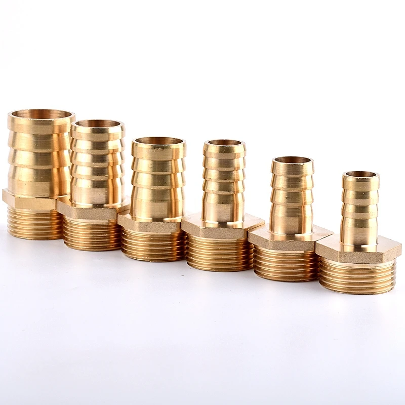 Наружная резьба 1 дюйм на 10 ~ 32 мм стандартная латунная Трубная арматура фитинг