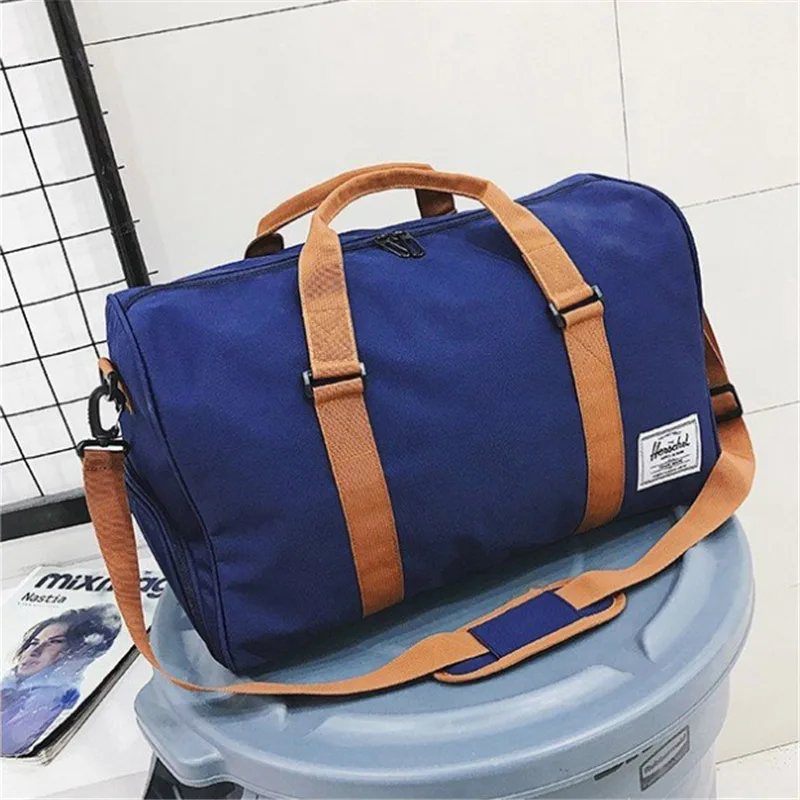blue Спортивная мужская сумка для фитнеса портативная дорожная Сумка Многофункциональная Мужская водонепроницаемая сумка-мессенджер уличная сумка - Цвет: blue