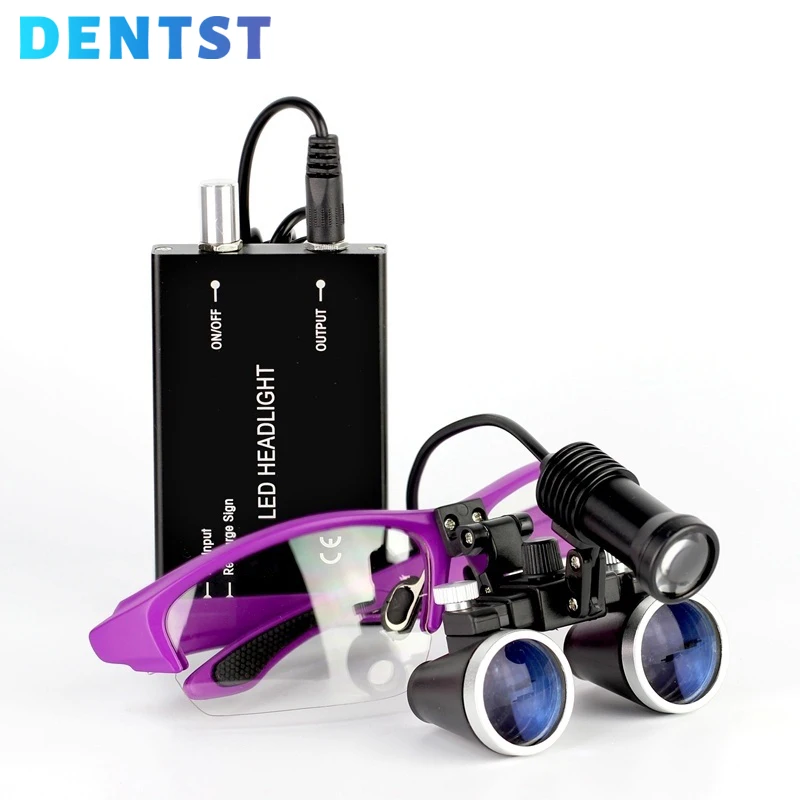 Стоматологическая лупа Dentst 3 5x 420 мм бинокулярная для хирургии хирургическая