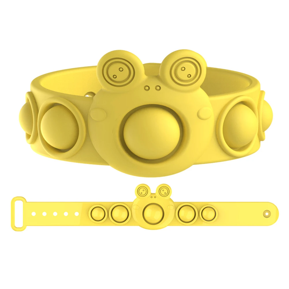 Juguetes de burbujas de empuje para ni&ntilde;os, pulsera con hoyuelos suaves, juguete sensorial de descompresi&oacute;n, antiestr&eacute;s, relajante, juguete para regalo-5