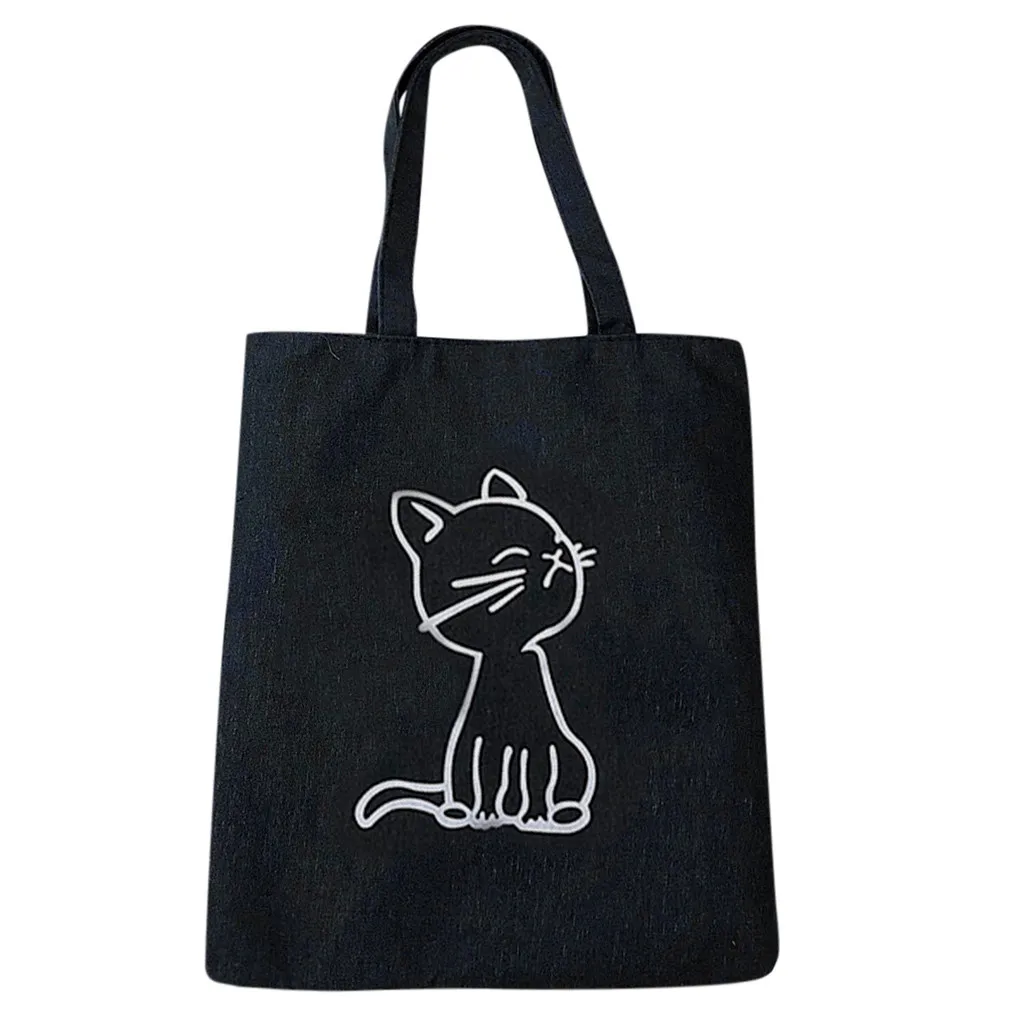 Изготовленная на заказ вместительная сумка для покупок с принтом