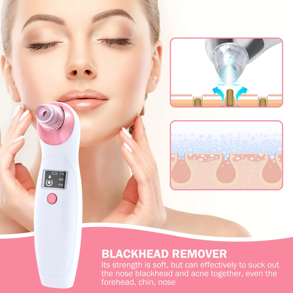 

1 Set Facial Blackhead Remover Electric Acne Cleaner Skin Exfoliate Instrument