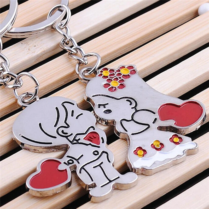 1 пара новых предметов повседневный брелок для пар любовь мультфильм авто